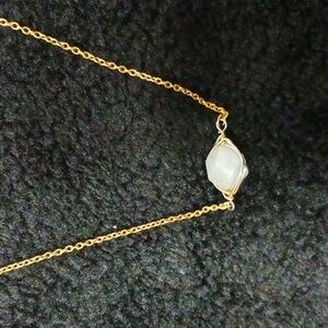 Aquamarine Pendant Necklece 1/20 14k